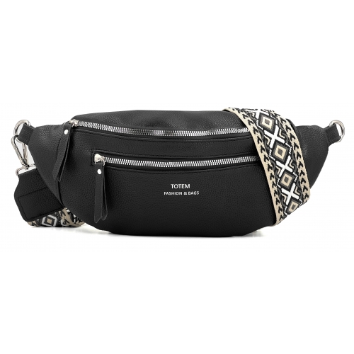 Sac à main bandoulière banane Totem - Taille S