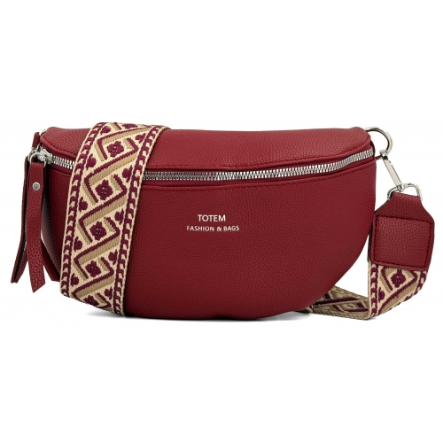 Sac à main bandoulière banane Totem - Taille S