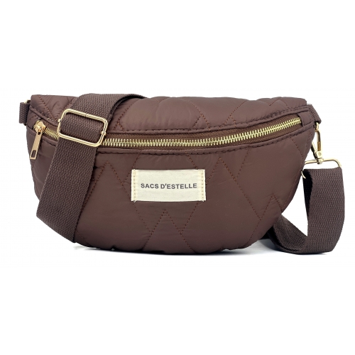 Sac à main bandoulière banane matelassé Sacs d'Estelle - Taille M
