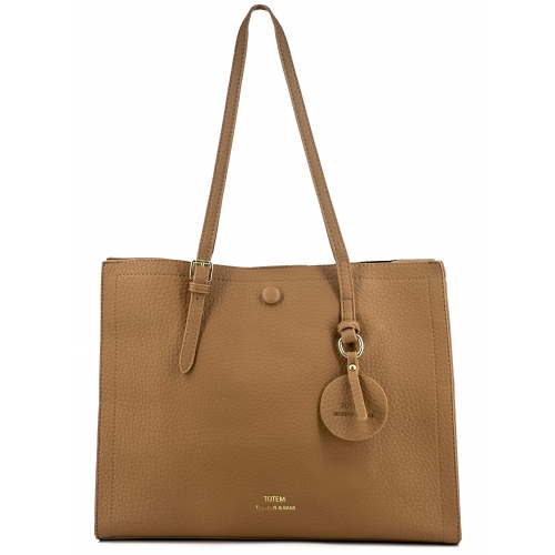 Sac à main cabas anses longues Bleu Cerise