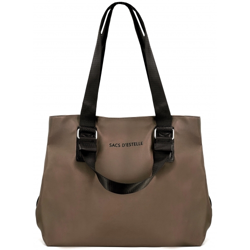 Sac à main cabas anses longues Bleu Cerise