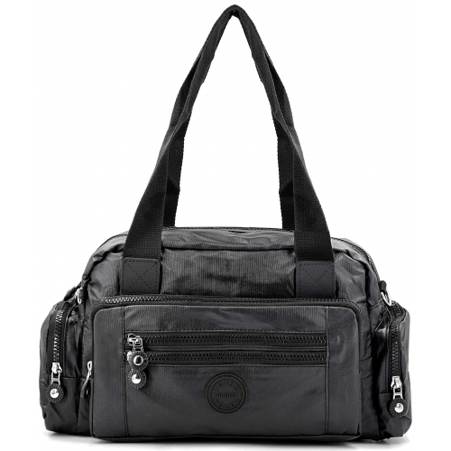 Sac à main cabas anses longues Bleu Cerise