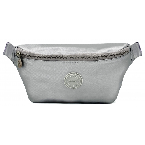 Sac à main bandoulière banane Bleu Cerise - Taille S
