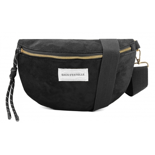 Sac à main bandoulière banane en velours Sacs d'Estelle - Taille M