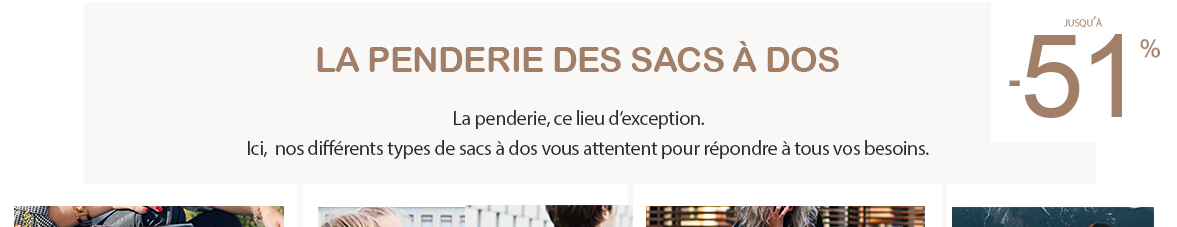 La Penderie des sacs à dos