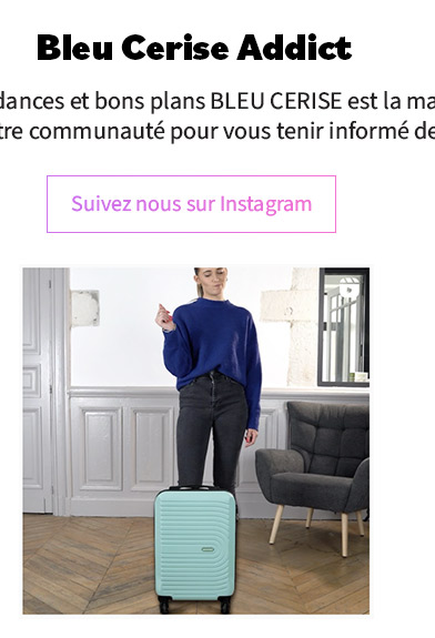 Instagram Bagagerie Bleu Cerise