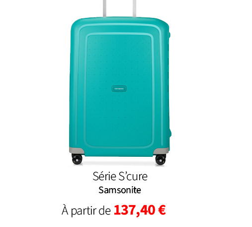  Bleu Cerise Valise S'cure samsonite pas cher 