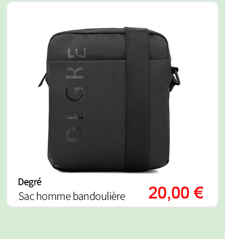 Bleu Cerise Maroquinerie Sac Homme bandoulière Degré 