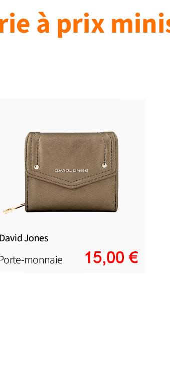  Bleu Cerise Maroquinerie Porte-monnaie David Jones pas cher