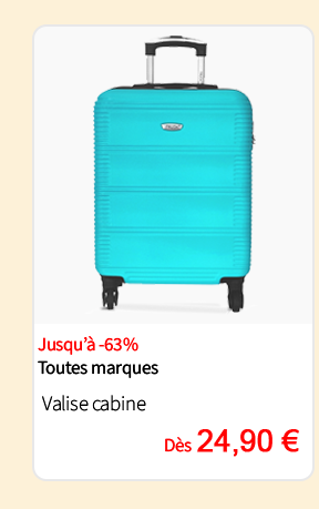 Bleu Cerise Bagagerie Valise cabine Promotion 