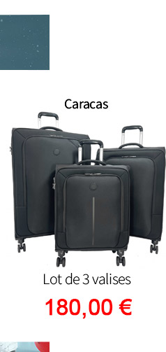  Bleu Cerise Bagagerie Lot de 3 valises Delsey caracas 