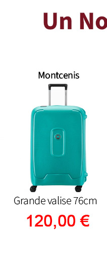  Bleu Cerise Bagagerie Grande Valise rigide Montcenis pas cher 