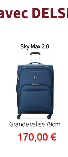 Bleu Cerise Bagagerie Grande valise souple Sky Max 2.0 