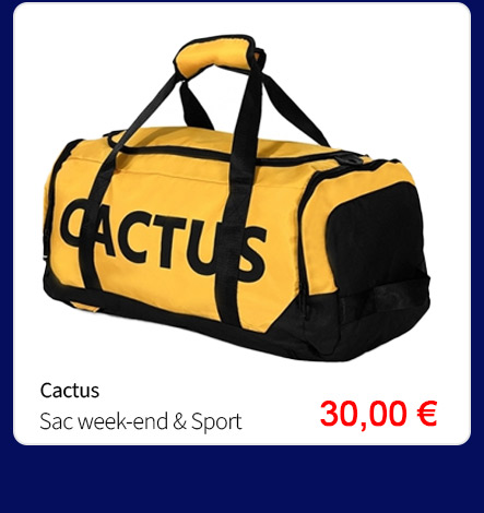 Bleu Cerise Maroquinerie Sac Week-end et sport Cactus 