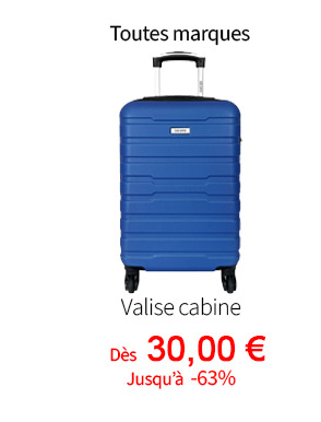  Bleu Cerise Bagagerie Valise Cabine en Soldes 