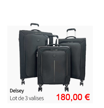  Bleu Cerise Bagagerie Lot de Valises Souple Soldes 