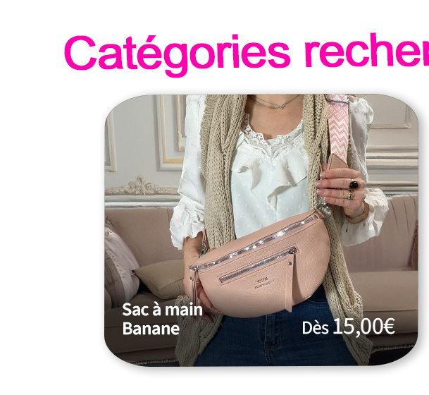  Bleu Cerise Maroquinerie Sac à main Banane pour femme 