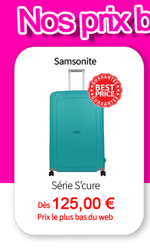  Bleu Cerise Bagagerie Samsonite S'cure à prix bas 