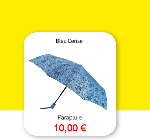 Bleu Cerise Parapluie Pas Cher 