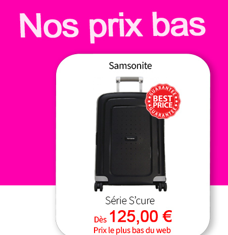  Bleu Cerise Bagagerie Samsonite S'cure à prix bas 