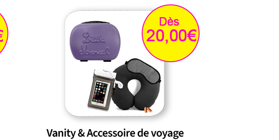 Bleu Cerise Bagagerie Vanity et Coffret accessoire de voyage 