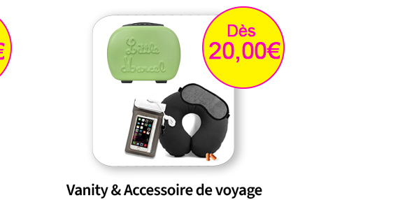 Bleu Cerise Bagagerie Vanity et Coffret accessoire de voyage 
