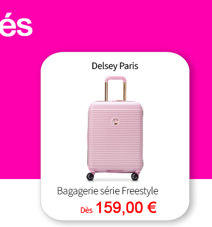  Bleu Cerise Bagagerie Valise Delsey Collection Freestyle  