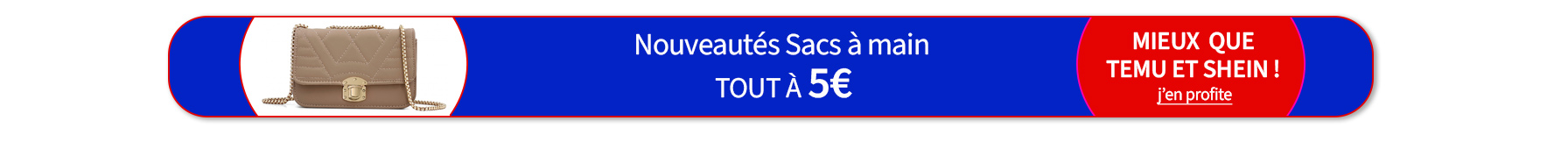 Bleu Cerise Sac a main tout a 5euros 