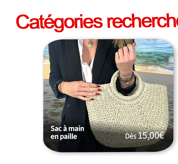  Bleu Cerise Maroquinerie Sac à main en paille 