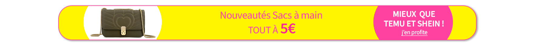 Bleu Cerise Sac a main tout a 5euros 