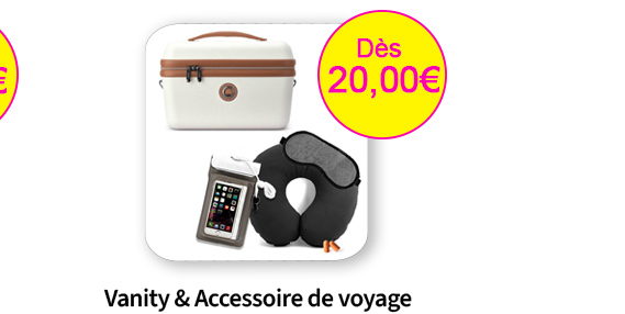 Bleu Cerise Bagagerie Vanity et Coffret accessoire de voyage 