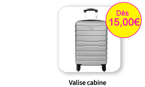  Bleu Cerise Bagagerie Valise cabine en promotions et a prix bas 