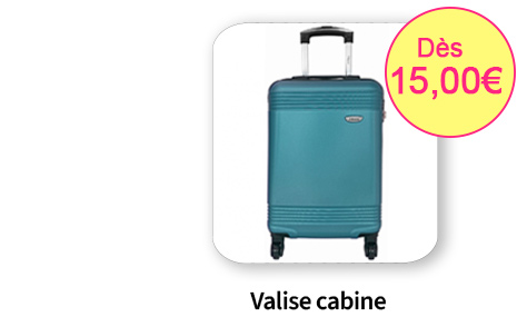  Bleu Cerise Bagagerie Valise cabine en promotions et a prix bas 