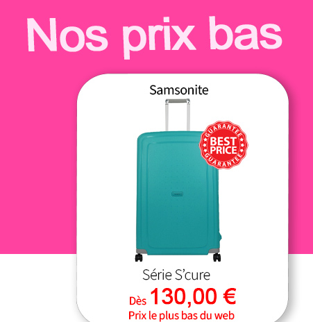  Bleu Cerise Bagagerie Samsonite S'cure à prix bas 