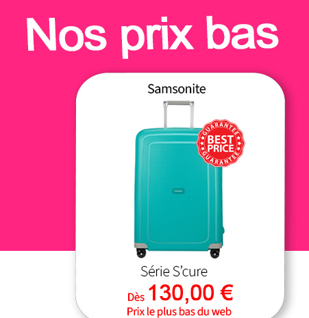  Bleu Cerise Bagagerie Samsonite S'cure à prix bas 