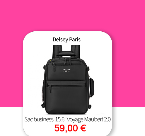 Bleu Cerise Sac porte-ordinateur et voyage Delsey Paris Maubert 2.0 