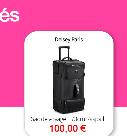  Bleu Cerise Sac de Voyage Grande Taille Delsey Paris Raspail Pas Cher