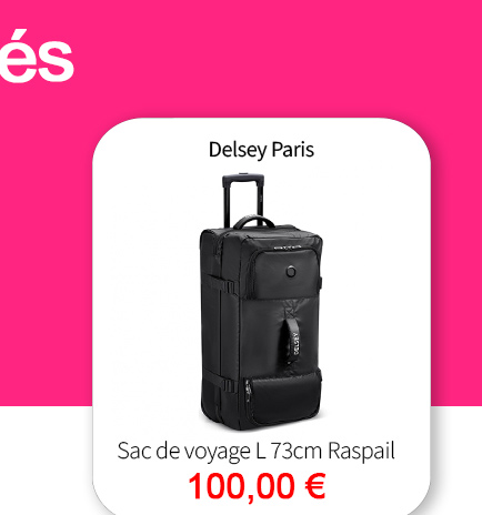  Bleu Cerise Sac de Voyage Grande Taille Delsey Paris Raspail Pas Cher