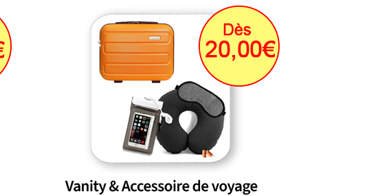 Bleu Cerise Bagagerie Vanity et Coffret accessoire de voyage 