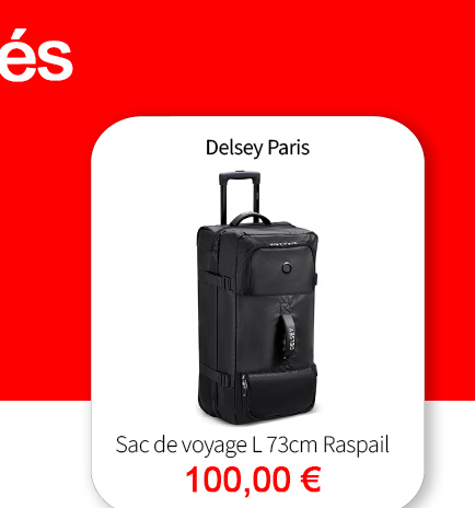  Bleu Cerise Sac de Voyage Grande Taille Delsey Paris Raspail Pas Cher