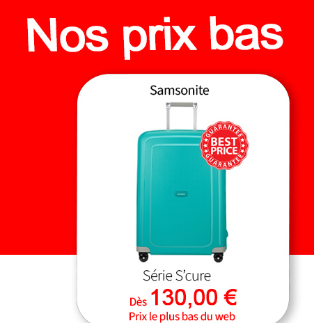  Bleu Cerise Bagagerie Samsonite S'cure à prix bas 