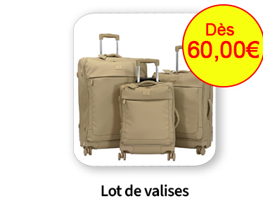  Bleu Cerise Bagagerie Lots de valises en soldes et a prix bas 