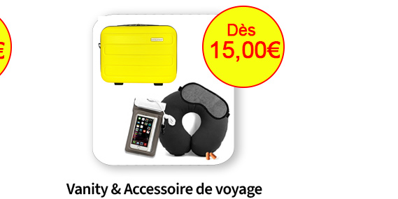 Bleu Cerise Bagagerie Vanity et Coffret accessoire de voyage 