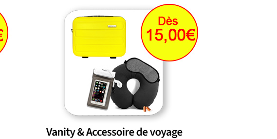 Bleu Cerise Bagagerie Vanity et Coffret accessoire de voyage 