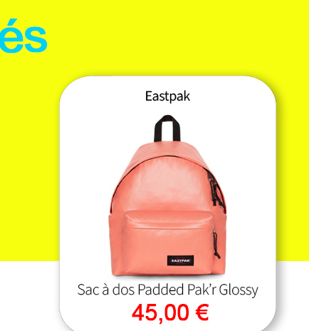  Bleu Cerise Eastpak Sac a Dos Padded Pak'r Glossy à prix bas