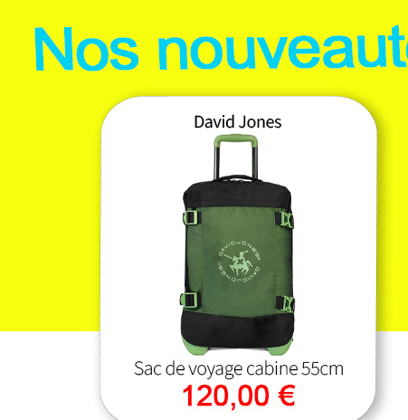  Bleu Cerise Bagagerie Sac de voyage Cabine David Jones