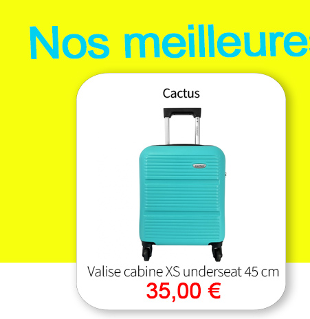  Bleu Cerise Bagagerie Valise Cabine Underseat Cactus en Promotions 