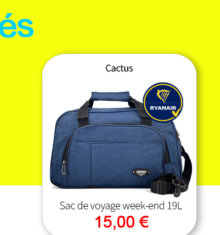 Bleu Cerise Bagagerie Sac de voyage Week-end 19L adapté bagage à main Ryan Air à prix bas