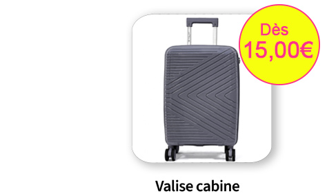  Bleu Cerise Bagagerie Valise cabine en promotions et à prix bas 