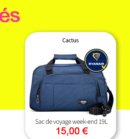  Bleu Cerise Bagagerie Sac de voyage Week-end 19L adapté bagage à main Ryan Air à prix bas